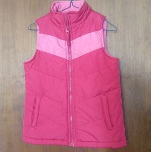 Girls fleece lined vest